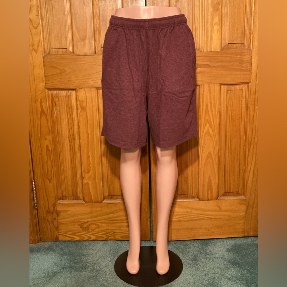 NWOT Scandia Woods Vintage 90s Shorts Pull On Elastic Waist Red Size L Large